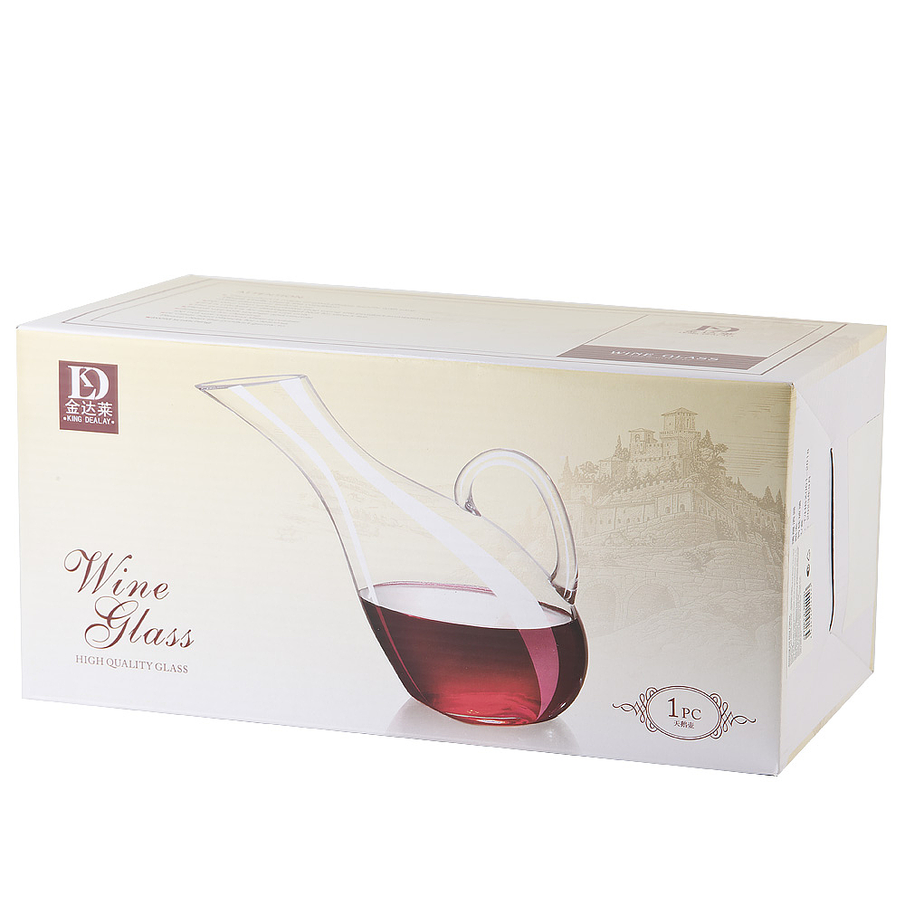 Декантер для вина v=1700мл (стекло) (подарочная упаковка)