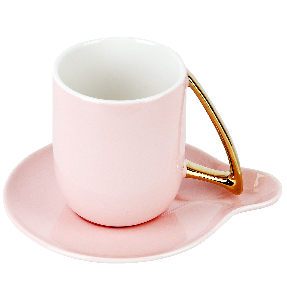 Чайный набор на металлической подставке с подносом 15пр. "5th Avenue. Pink" (6 персон) v=1300/240 мл