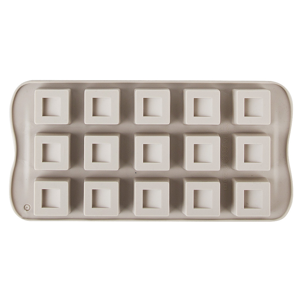 Форма для льда и шоколада "Куб" 21*10,5*1,5см (min10) (силикон) (без упаковки)