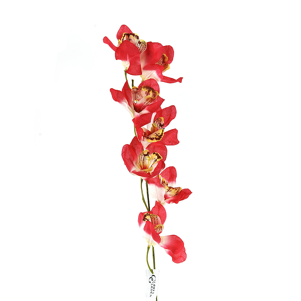 Цветок искусственный (на ножке) "Орхидея" h=77см. (2вида) (min48) (транспортная упаковка)