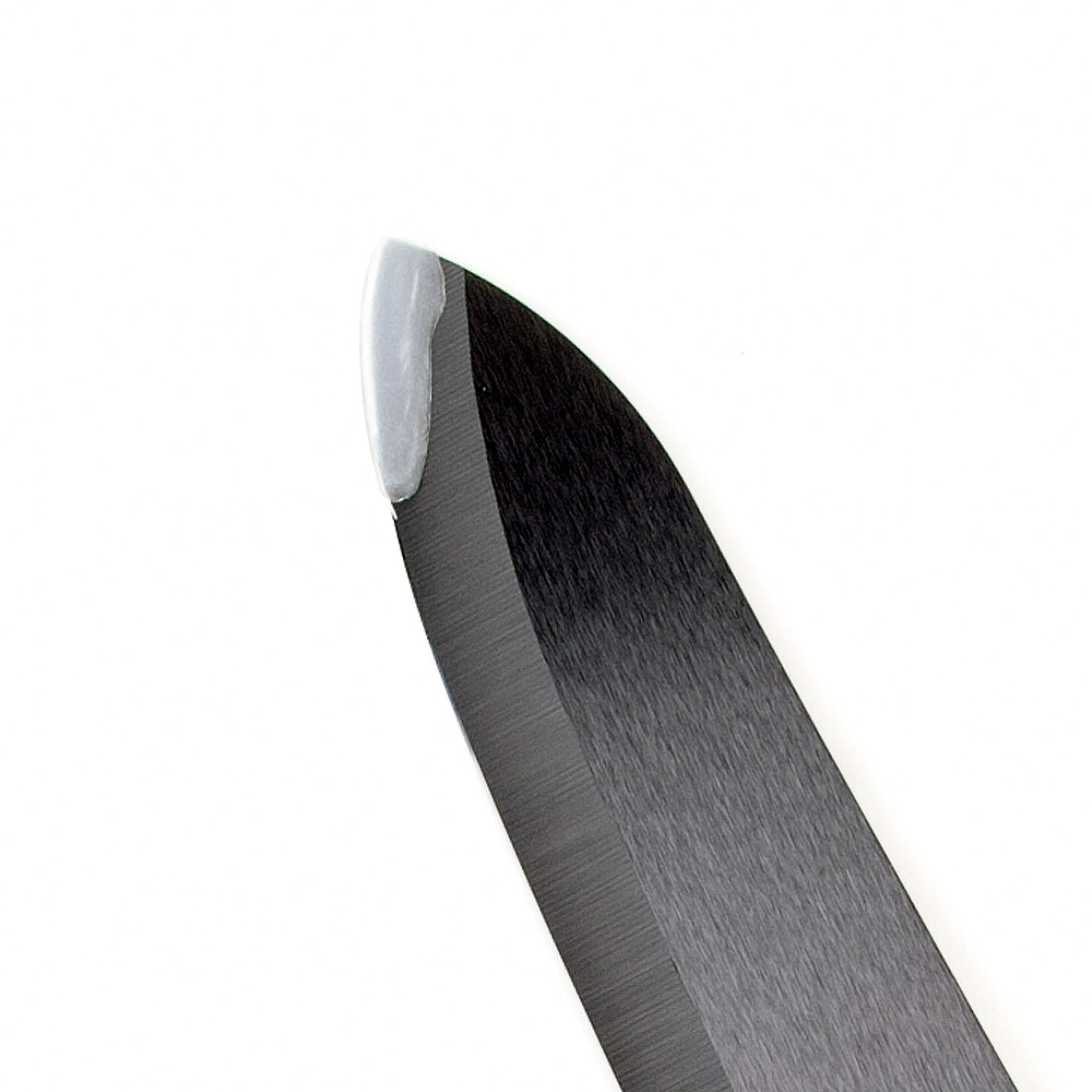 Нож керамический, черное лезвие с защитным элементом (15см), рукоятка черная 26,5*3,5*1,5см. 