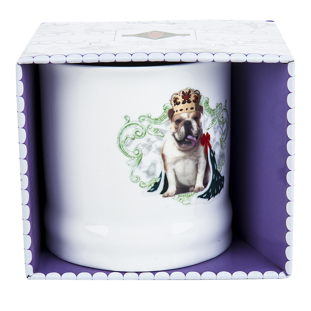 Кружка фарфоровая "Королевские собаки" v=485мл. (подарочная упаковка)